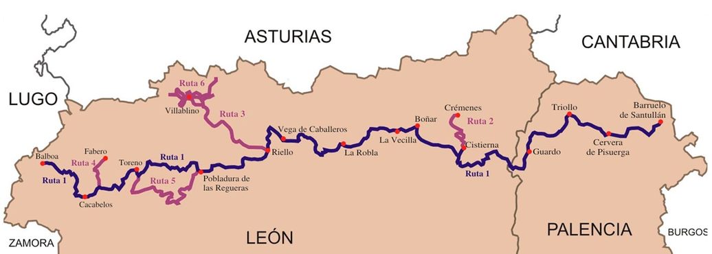 Rutas MTB por la cuenca minera de Castilla y León.